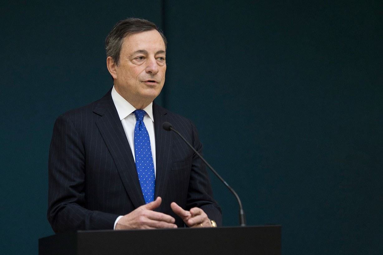 Mario Draghi na obisku v Sloveniji